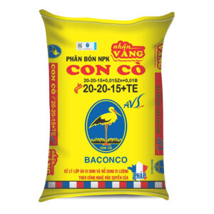 NPK CON CÒ 20-20-15+TE AVS Nhãn Vàng