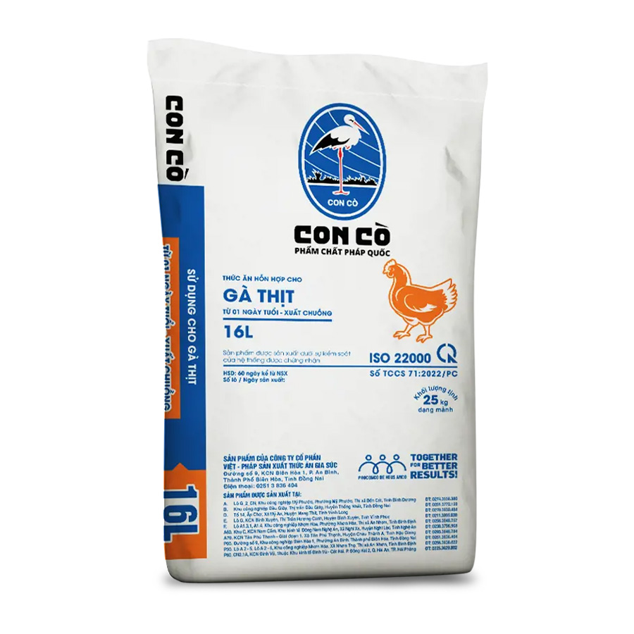 CON CÒ 16L - TAHH CHO GÀ THỊT
