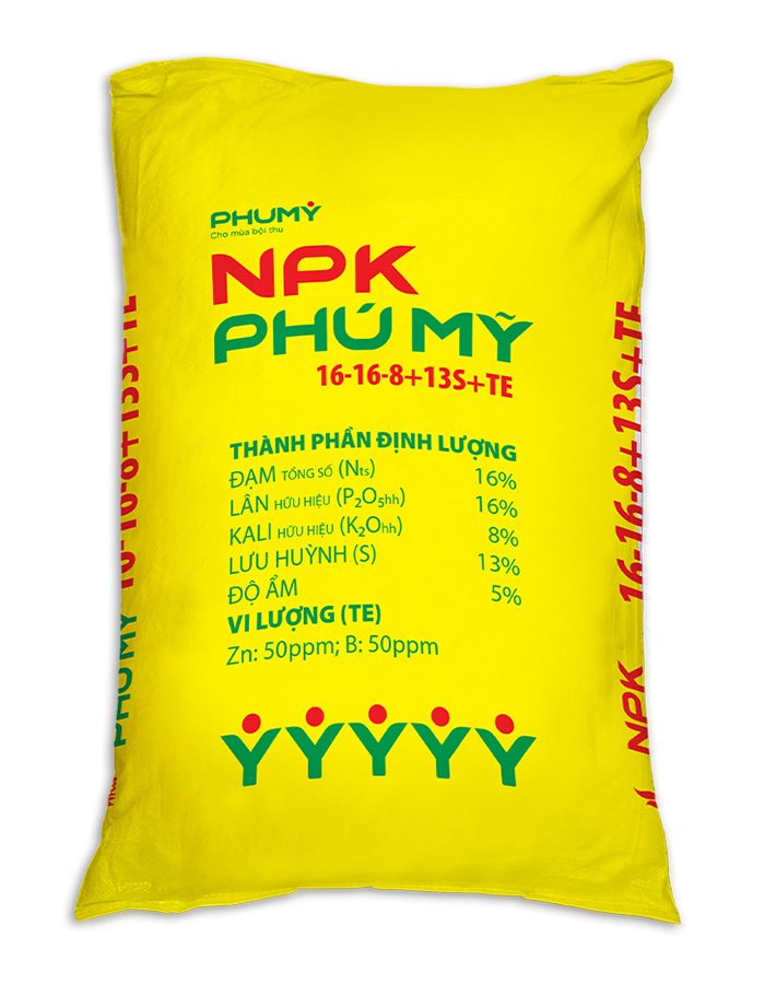 NPK Phú Mỹ 16-16-8+13S+TE