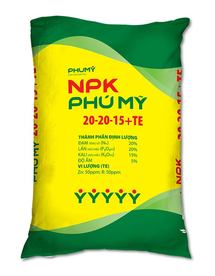 NPK Phú Mỹ 20-20-15+TE