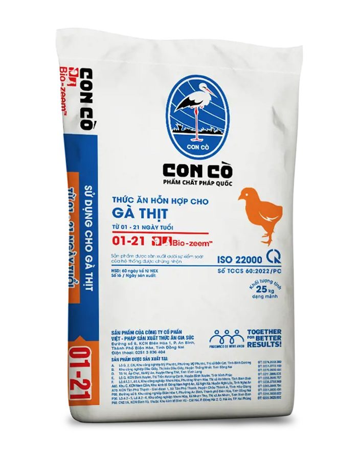 CON CÒ BIO-ZEEM 01 – 21 – TAHH CHO GÀ
