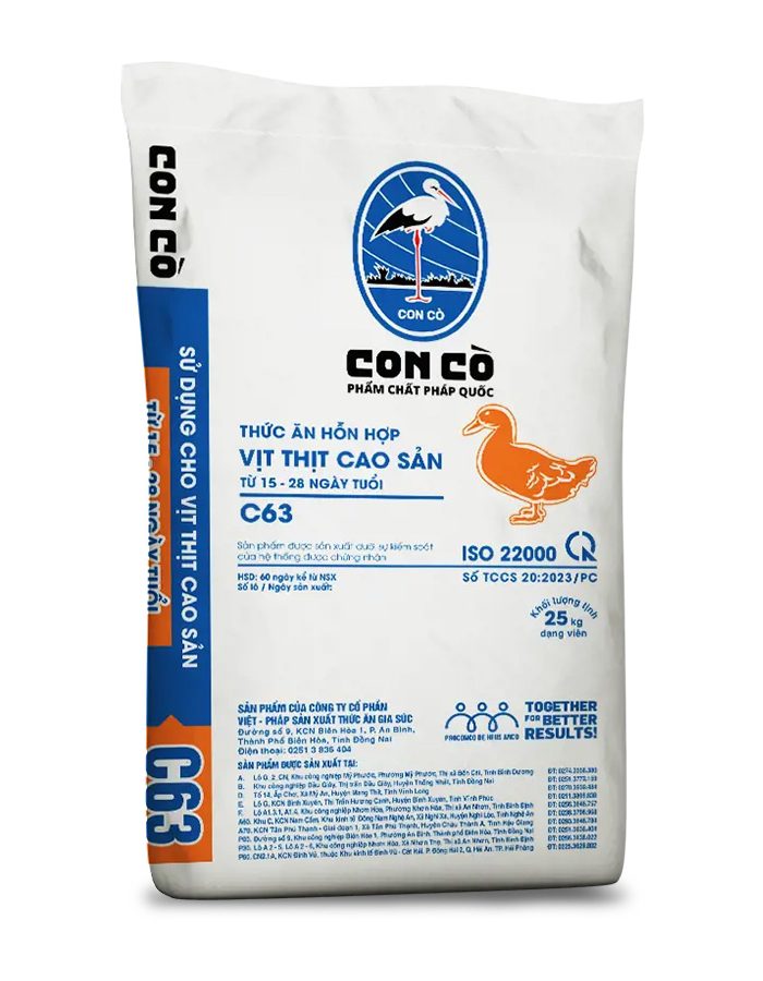 CON CÒ C63 – TAHH CHO VỊT THỊT